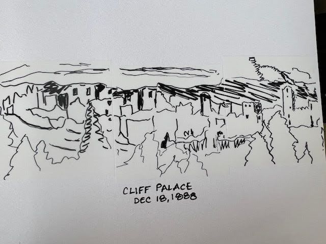 Cliff Palace Sketch