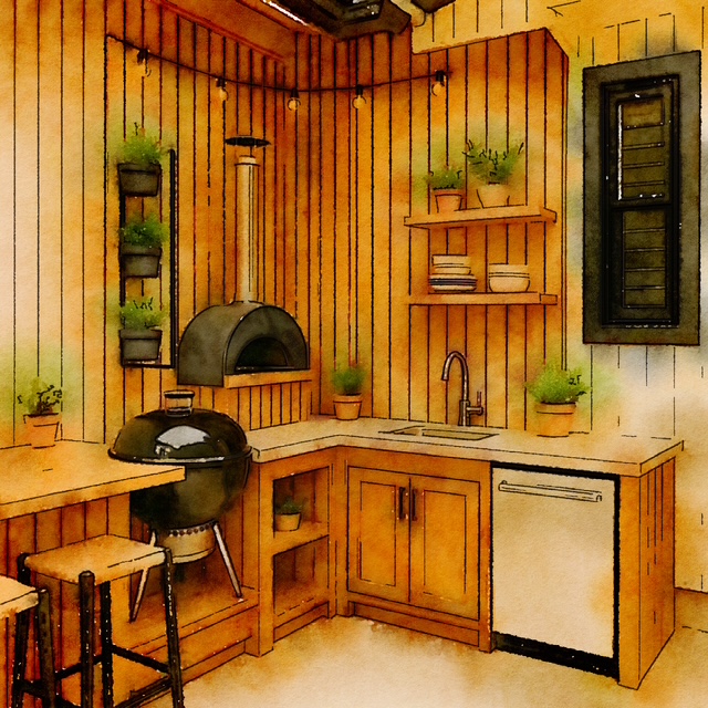 Outdoor Culinary Retreat Reimagined